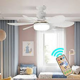 40W LED Ceiling Fan with Lights Dimmable E27 Bedroom Living Room Fan Lamp Modern